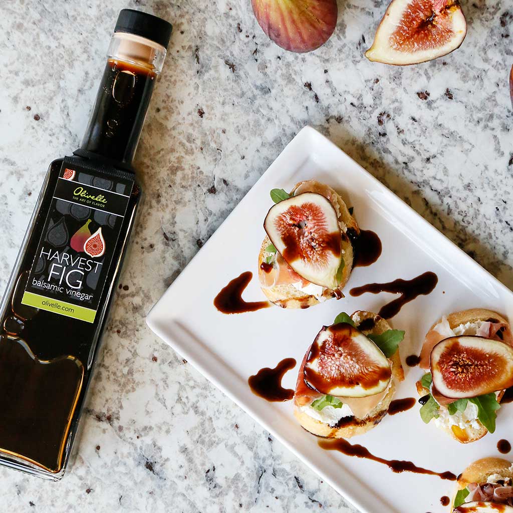 Fig Crostini with Prosciutto & Whipped Goat Cheese - SEARED LIVING