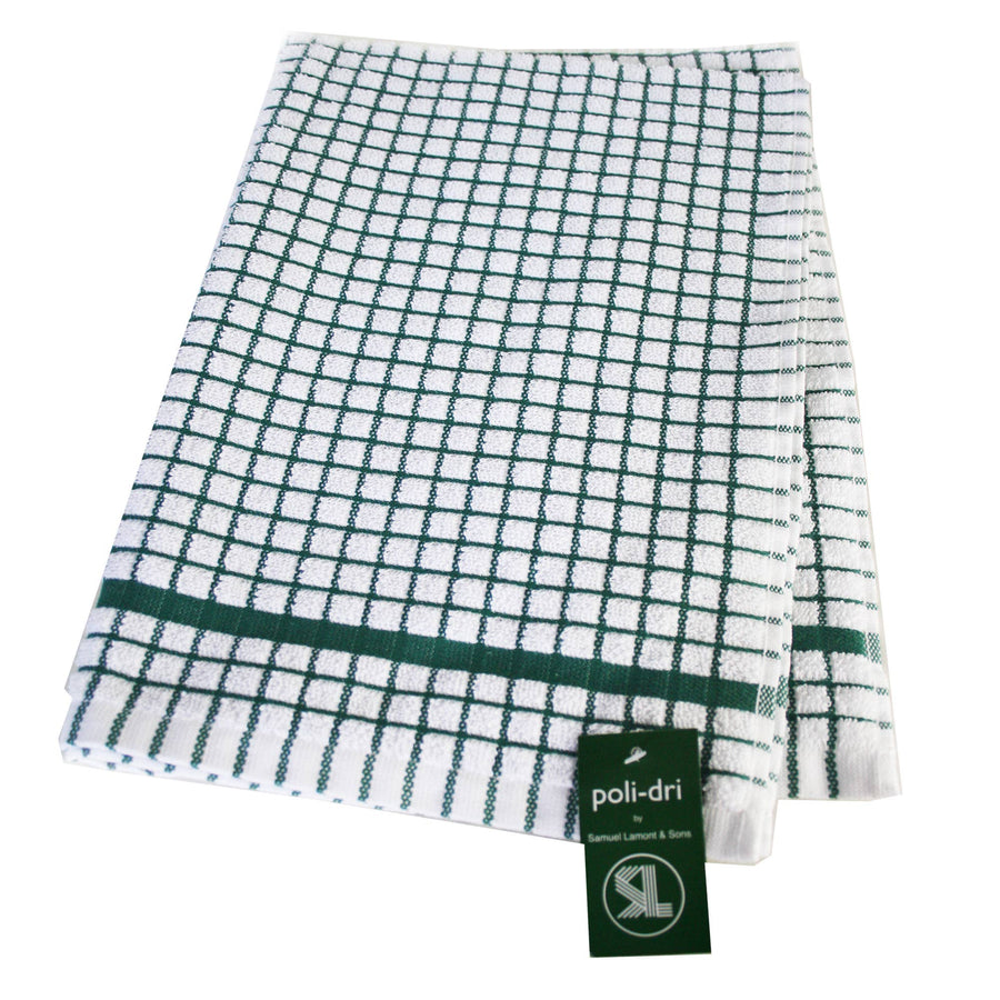 Hunter Green Tea Towel - Poli-Dri - SEARED LIVING