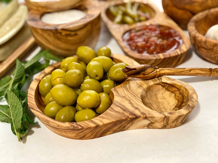 Olive Dish - Olive Wood - SEARED LIVING