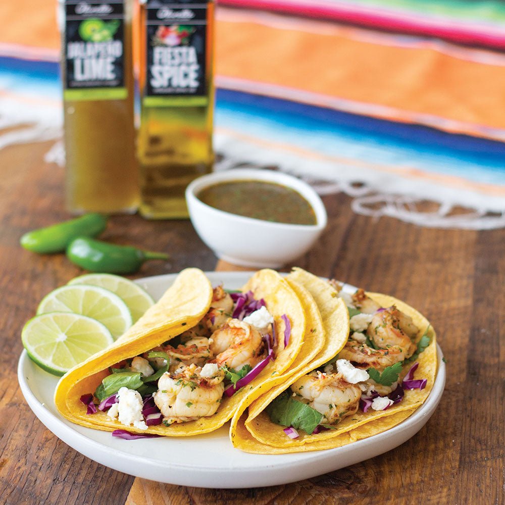 Mexican Chimichurri Shrimp Tacos - SEARED LIVING