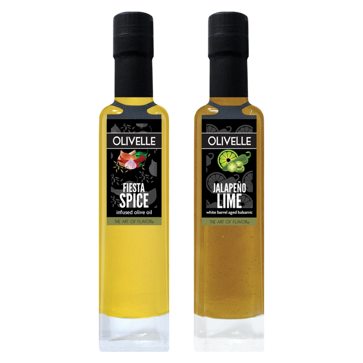 Perfect Pairing - Fiesta Spice Infused Olive Oil and Jalapeño Lime White Barrel Aged Balsamic