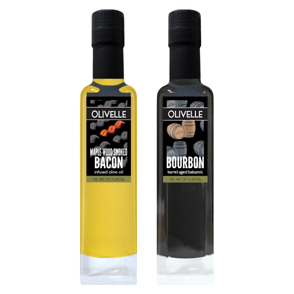 Perfect Pairing - Maple-wood Smoked Bacon Infused Olive Oil and Bourbon Barrel Aged Balsamic