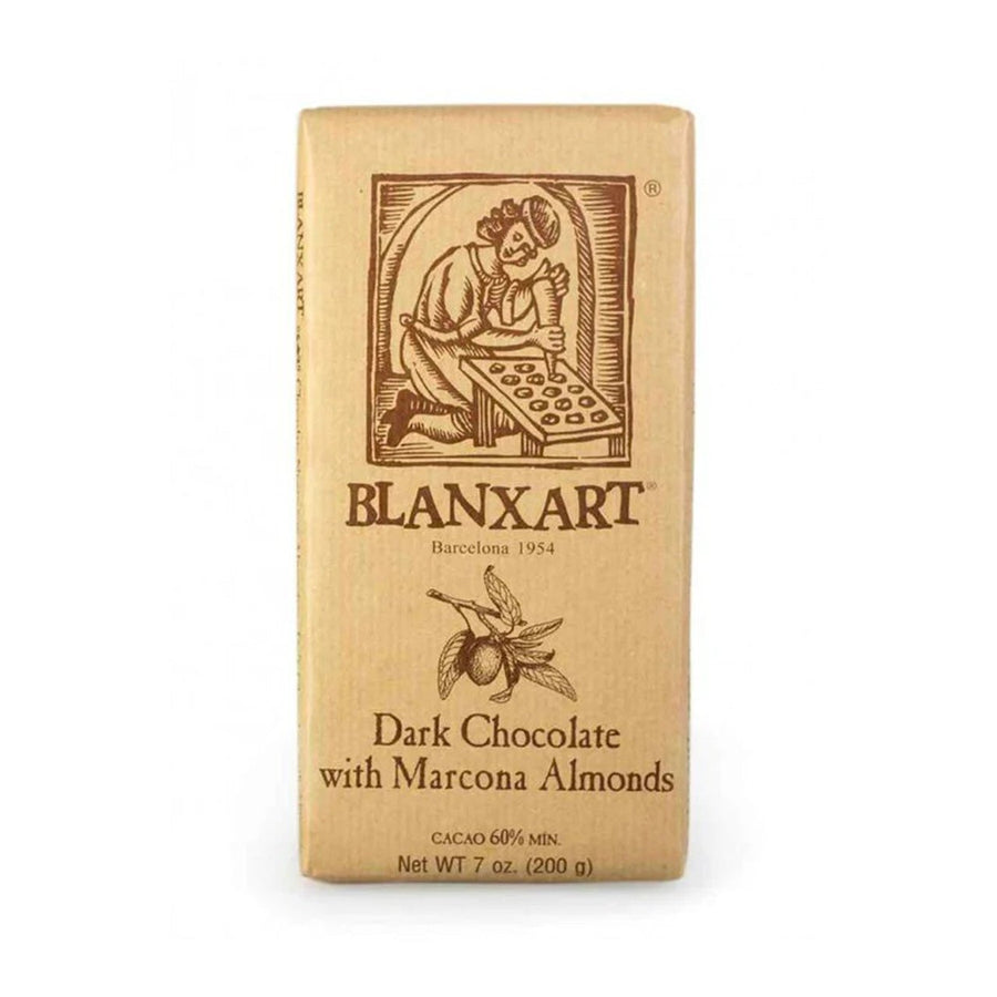 Blanxart Large Dark Chocolate Bar with Almonds 7oz - SEARED LIVING
