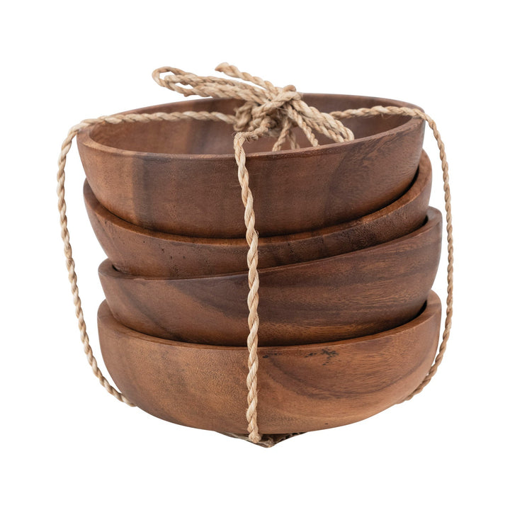 Acacia Wood Bowl Set - SEARED LIVING
