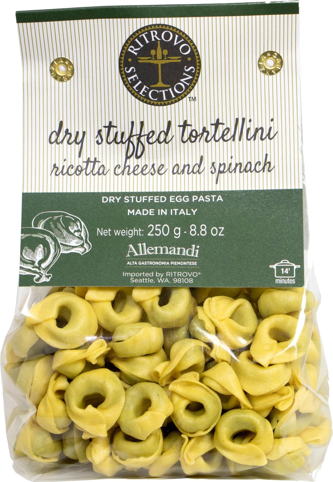 Allemandi Tortellini with Spinach and Ricotta - SEARED LIVING