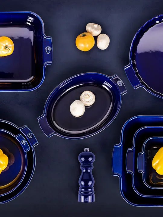 Appolia 12in Deep Blue Rectangular Ceramic Baker - SEARED LIVING