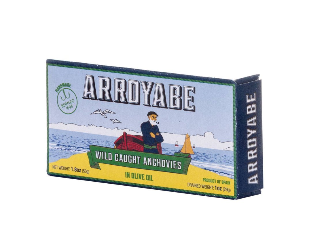 Arroyabe Anchovies in Oil - 1.76oz Tin - SEARED LIVING