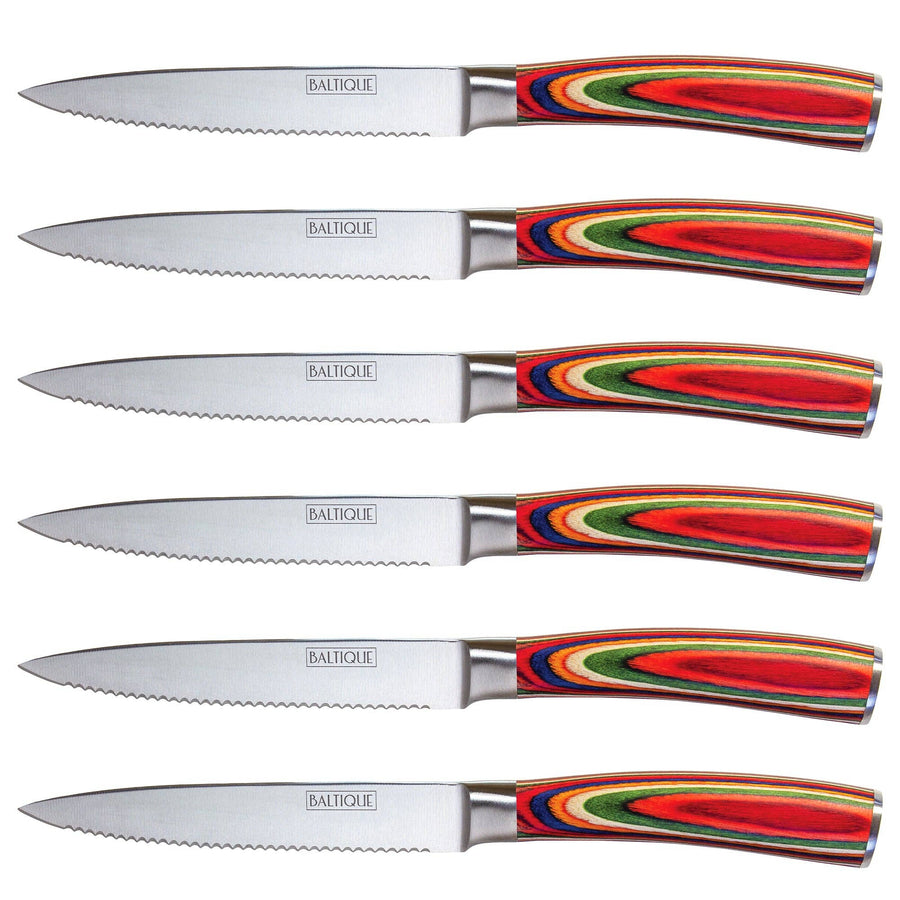 Baltique® Marrakesh Collection 6-Pc. Steak Knife Set - SEARED LIVING