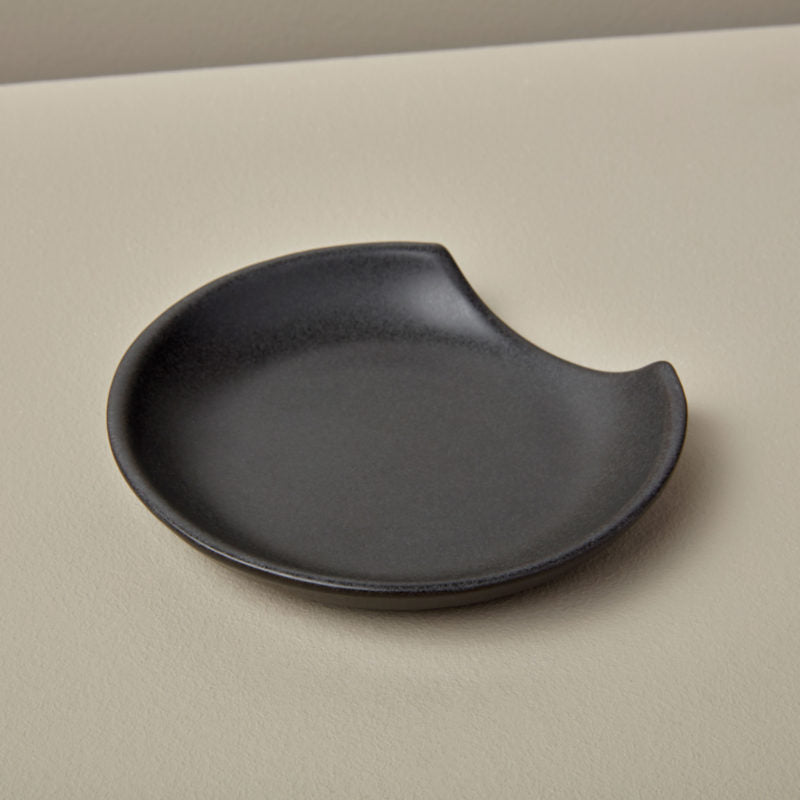 Black Brampton Stoneware Spoon Rest - SEARED LIVING