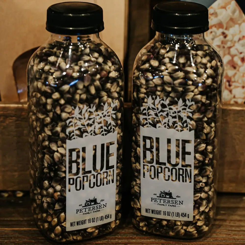Farm Fresh Blue Kernel Bottled Popcorn - SEARED LIVING