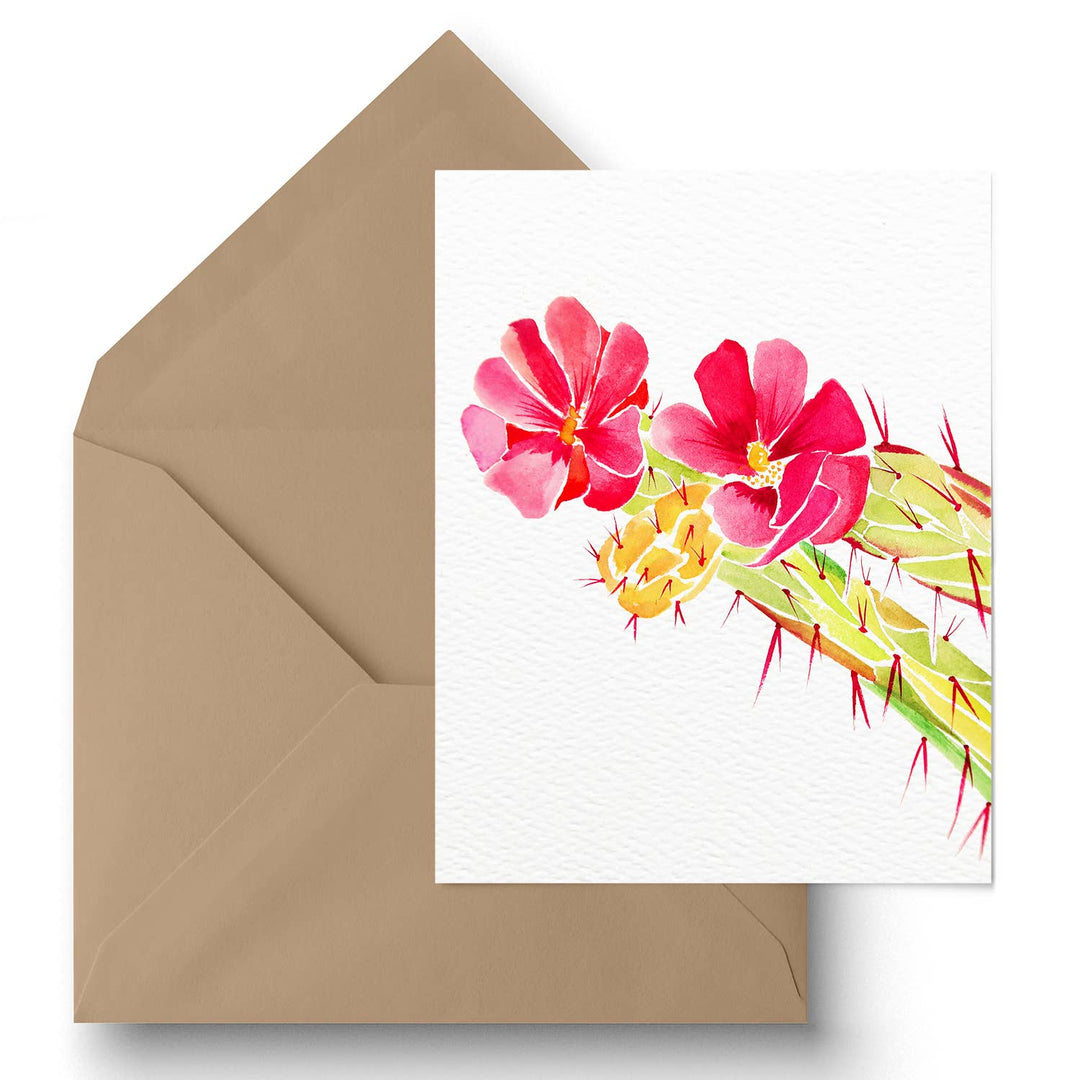 Greeting Card - "Cholla Bloom" - SEARED LIVING
