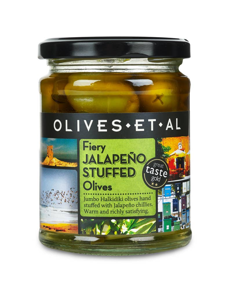 Jalapeno Stuffed Olives 150g - SEARED LIVING