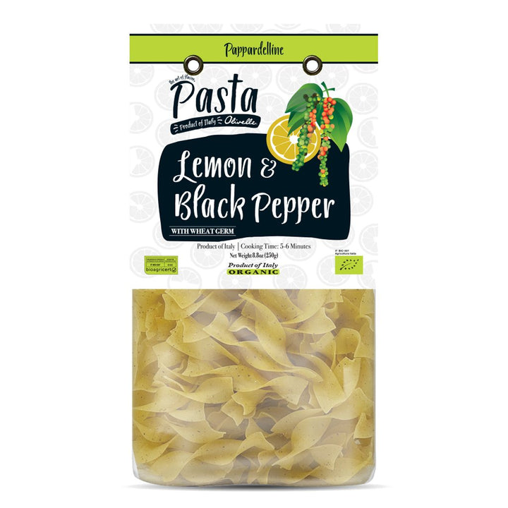 Lemon & Pepper Pappardelline -Organic - SEARED LIVING