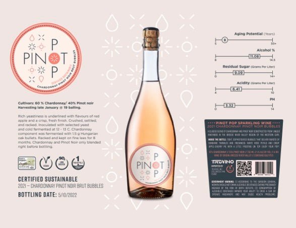 Pinot Pop - Chardonnay/Pinot Noir Brut 2021 - SEARED LIVING