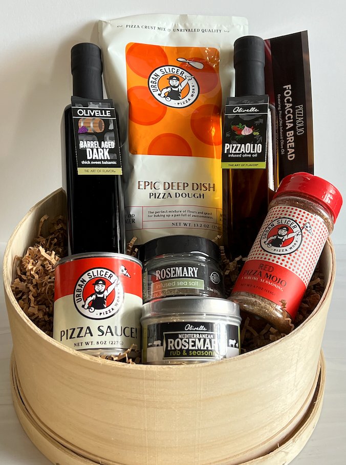 Pizzaolio Focaccia Bread Gift Basket - SEARED LIVING