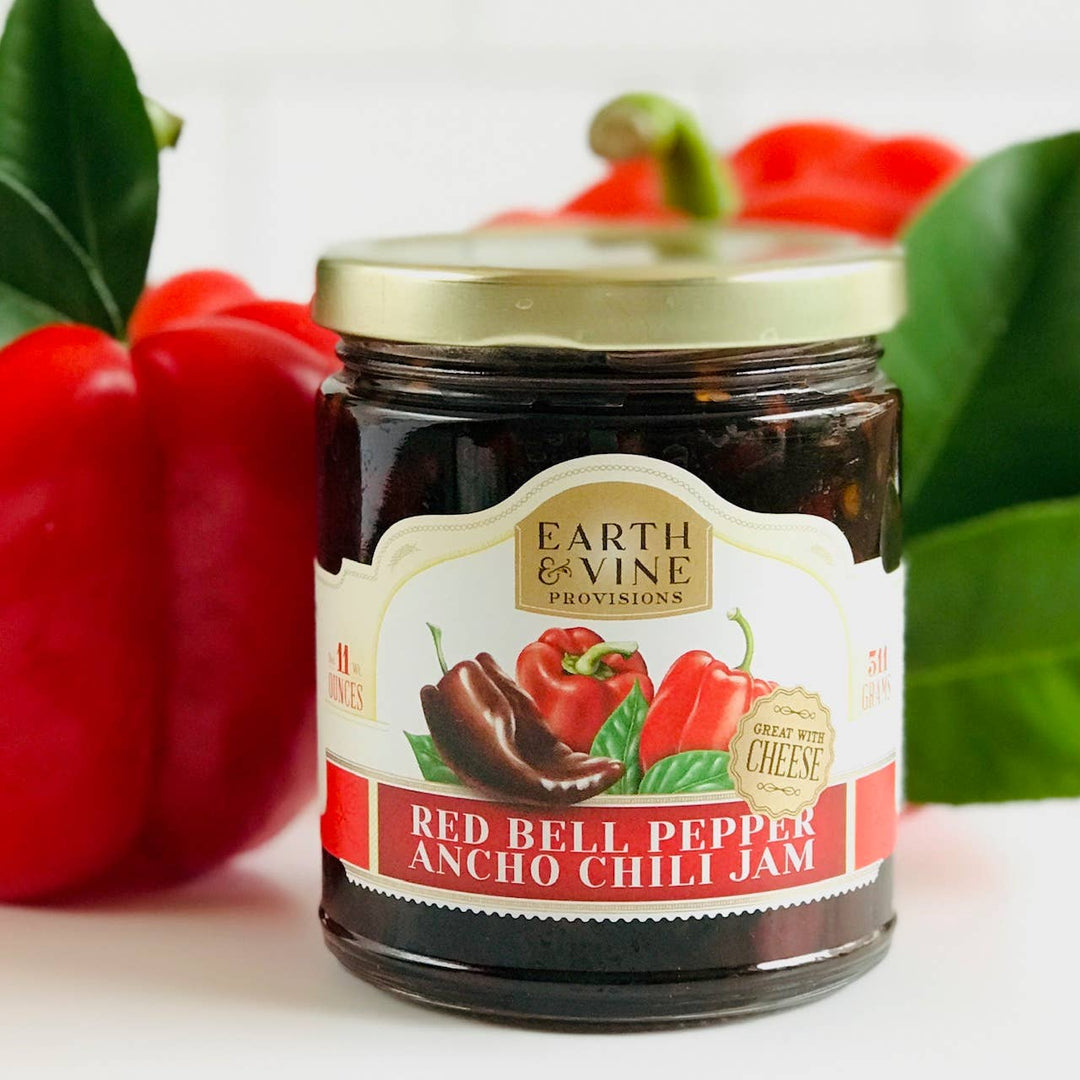 Red Bell Pepper and Ancho Chili Jam - SEARED LIVING