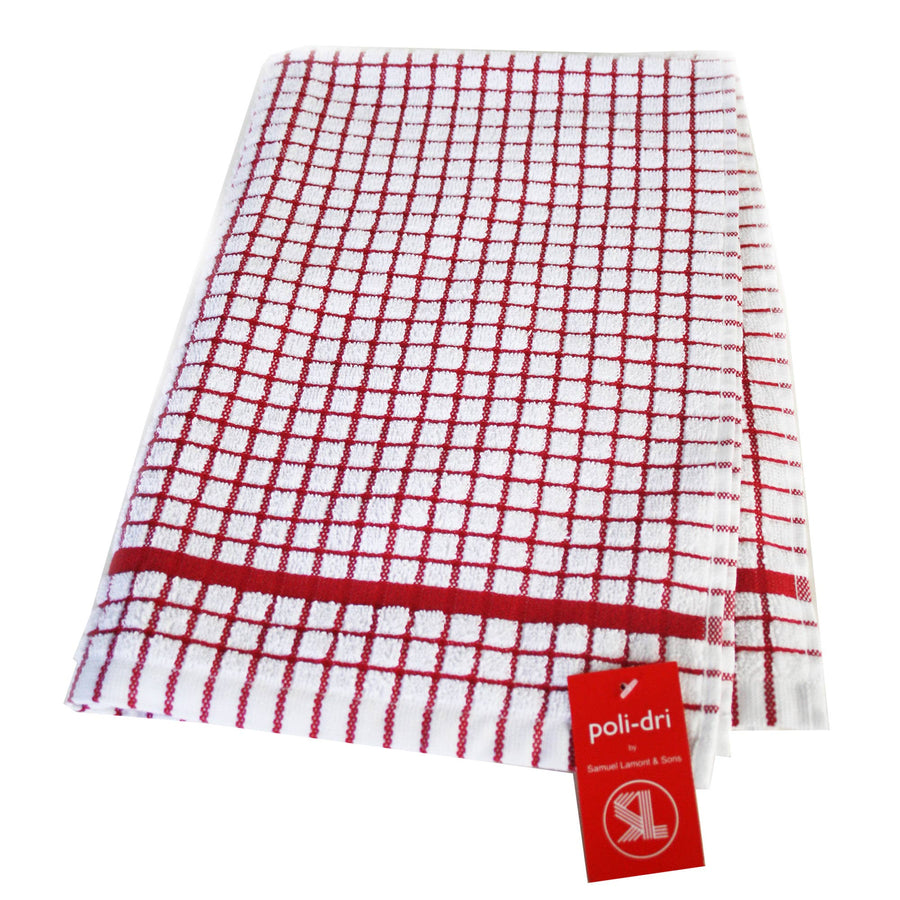 Red Tea Towel - Poli- Dri - SEARED LIVING