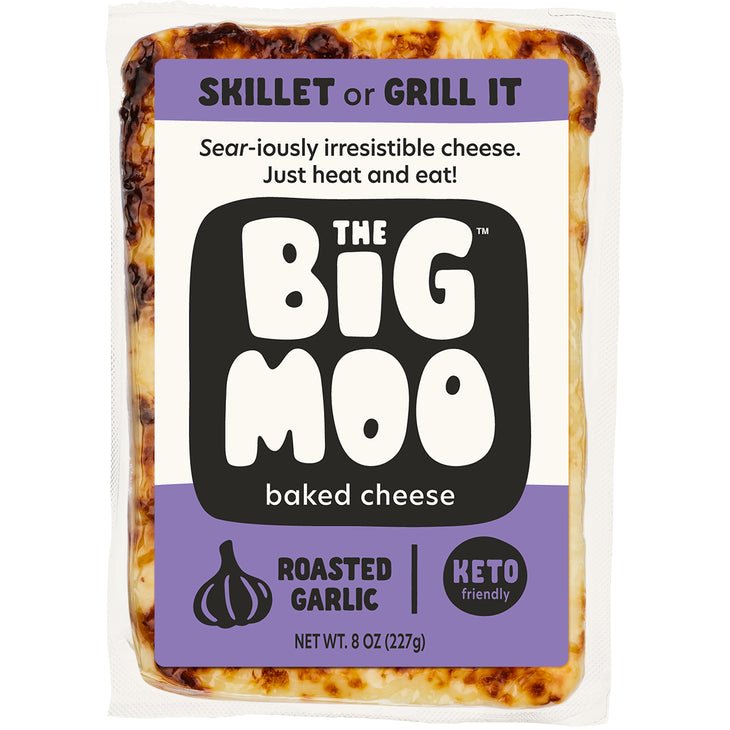 Roasted Garlic - The Big Moo Baked Cheese - SEARED LIVING
