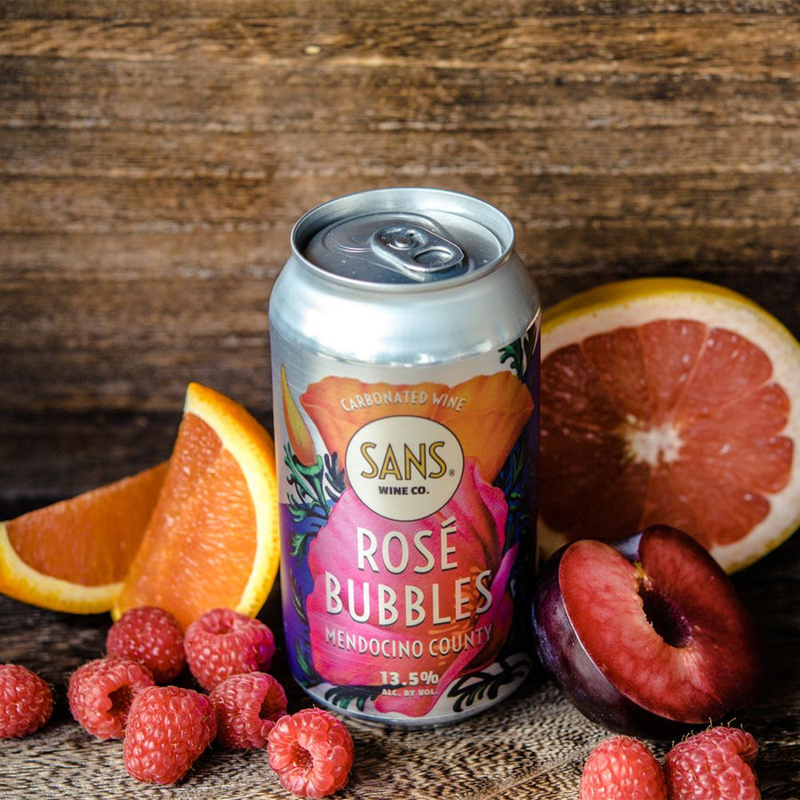 Sans Rose Bubbles 250ml can - SEARED LIVING