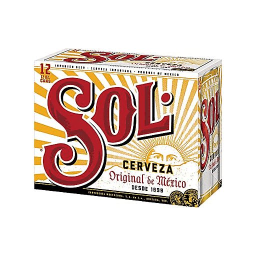 Sol Cerveza Original 12oz Can - SEARED LIVING