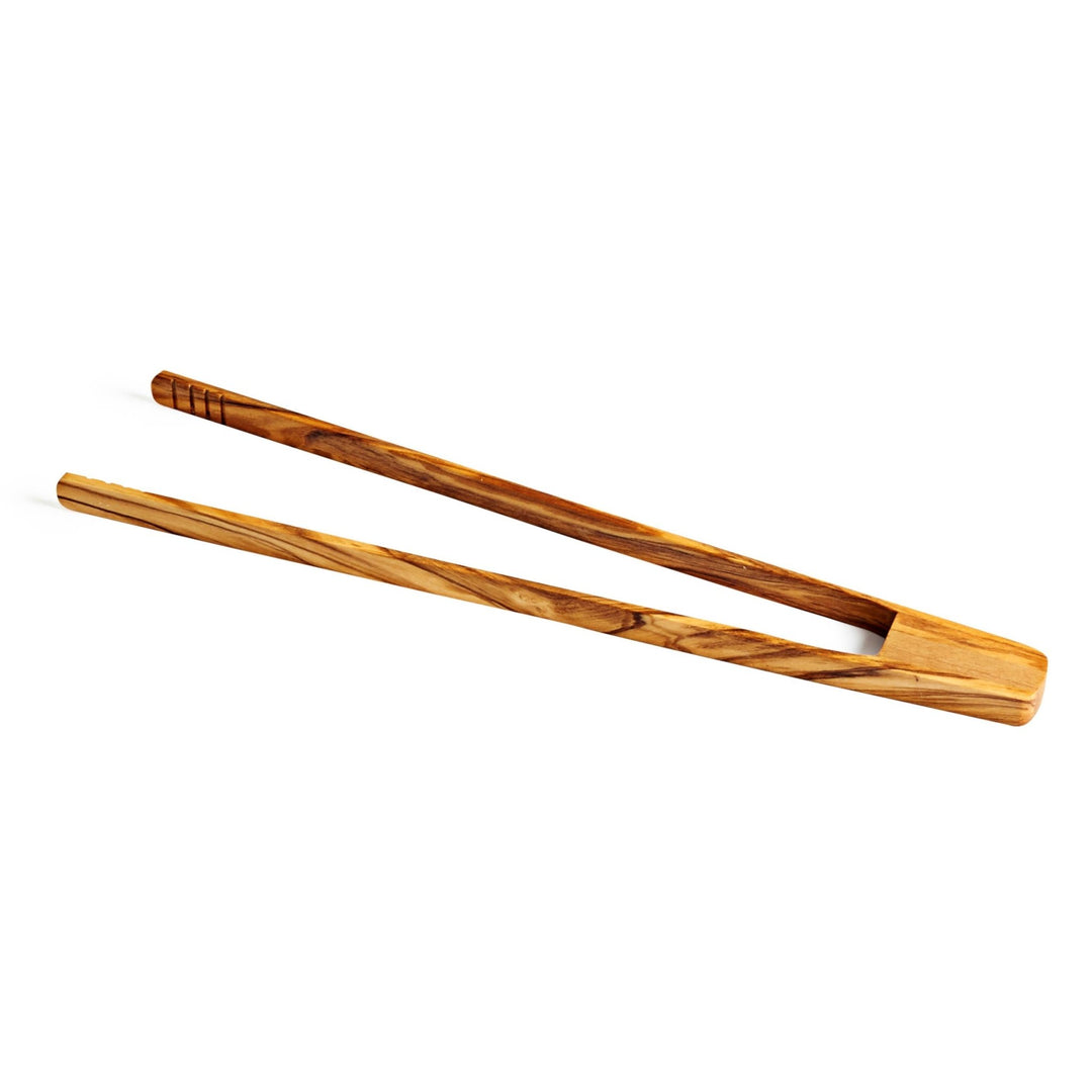 Toaster Tongs - Olive Wood - SEARED LIVING
