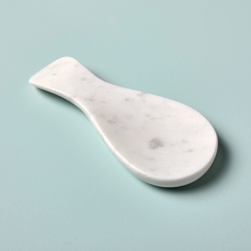 White Marble Spoon Rest - SEARED LIVING